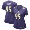 NFL Women's Baltimore Ravens Derek Wolfe Nike Purple Game Player Jersey