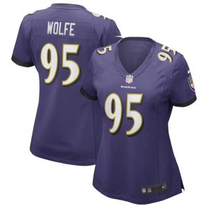 NFL Women's Baltimore Ravens Derek Wolfe Nike Purple Game Player Jersey