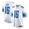 NFL Men's Detroit Lions Jared Goff Nike White Game Jersey