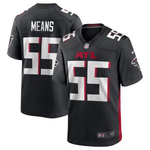 NFL Men's Atlanta Falcons Steven Means Nike Black Game Jersey