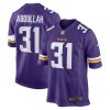 NFL Men's Minnesota Vikings Ameer Abdullah Nike Purple Game Jersey