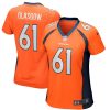 NFL Women's Denver Broncos Graham Glasgow Nike Orange Player Game Jersey
