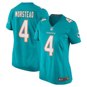 NFL Women's Miami Dolphins Thomas Morstead Nike Aqua Game Jersey