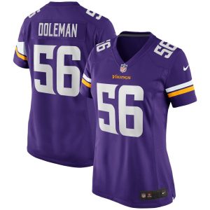 NFL Women's Minnesota Vikings Chris Doleman Nike Purple Game Retired Player Jersey