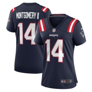 NFL Women's New England Patriots Ty Montgomery Nike Navy Game Jersey