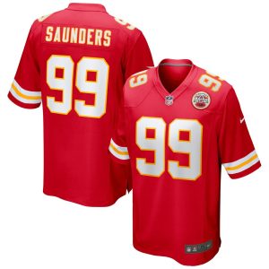 NFL Men's Kansas City Chiefs Khalen Saunders Nike Red Game Jersey