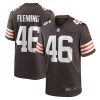 NFL Men's Cleveland Browns Don Fleming Nike Brown Retired Player Jersey