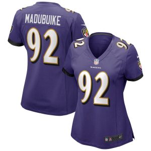 NFL Women's Baltimore Ravens Justin Madubuike Nike Purple Game Jersey