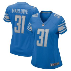 NFL Women's Detroit Lions Dean Marlowe Nike Blue Nike Game Jersey