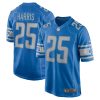 NFL Men's Detroit Lions Will Harris Nike Blue Game Jersey