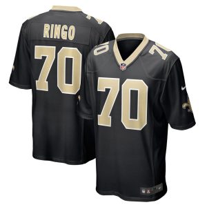 NFL Men's New Orleans Saints Christian Ringo Nike Black Game Jersey