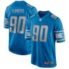 NFL Men's Detroit Lions Trey Flowers Nike Blue Game Jersey