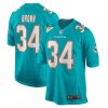 NFL Men's Miami Dolphins Malcolm Brown Nike Aqua Game Jersey