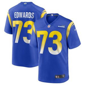 NFL Men's Los Angeles Rams David Edwards Nike Royal Game Jersey