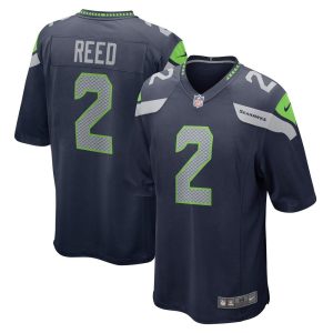 NFL Men's Seattle Seahawks D.J. Reed Nike College Navy Player Game Jersey