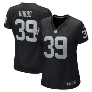 NFL Women's Las Vegas Raiders Nate Hobbs Nike Black Game Jersey
