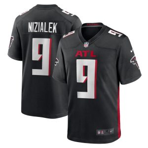 NFL Men's Atlanta Falcons Cameron Nizialek Nike Black Player Game Jersey