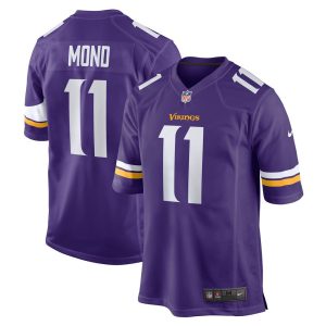 NFL Men's Minnesota Vikings Kellen Mond Nike Purple Player Game Jersey