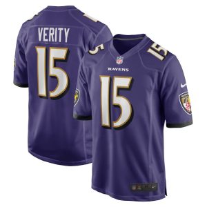 NFL Men's Baltimore Ravens Jake Verity Nike Purple Game Jersey