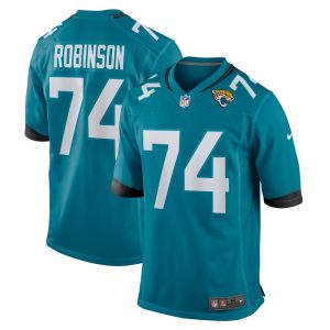 NFL Men's Jacksonville Jaguars Cam Robinson Nike Teal Game Jersey