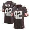 NFL Men's Cleveland Browns Tony Fields II Nike Brown Game Jersey