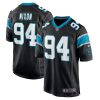NFL Men's Carolina Panthers Daviyon Nixon Nike Black Game Jersey