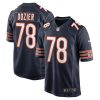 NFL Men's Chicago Bears Dakota Dozier Nike Navy Game Jersey