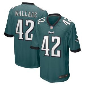 NFL Men's Philadelphia Eagles K'Von Wallace Nike Midnight Green Game Jersey