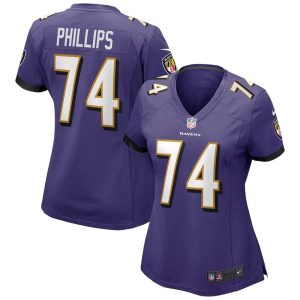 NFL Women's Baltimore Ravens Tyre Phillips Nike Purple Game Jersey