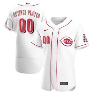 MLB Men's Cincinnati Reds Nike White Home Pick-A-Player Retired Roster Authentic Jersey