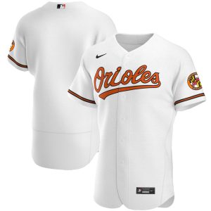 MLB Men's Baltimore Orioles Nike White Home Authentic Team Jersey