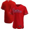 MLB Men's Philadelphia Phillies Nike Red Alternate Authentic Team Jersey