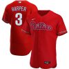 MLB Men's Philadelphia Phillies Bryce Harper Nike Red Alternate Authentic Player Jersey