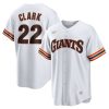 MLB Men's San Francisco Giants Will Clark Nike White Home Cooperstown Collection Player Jersey