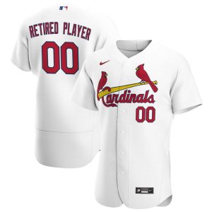 MLB Men's St. Louis Cardinals Nike White Home Pick-A-Player Retired Roster Authentic Jersey