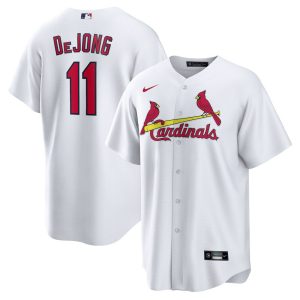 MLB Men's St. Louis Cardinals Paul DeJong Nike White Home Official Replica Player Jersey