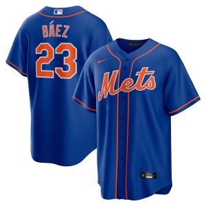 MLB Men's New York Mets Javier Baez Nike Royal Alternate Official Replica Player Jersey