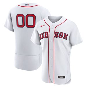 MLB Men's Boston Red Sox Nike White Home Authentic Custom Jersey