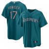 MLB Men's Seattle Mariners Mitch Haniger Nike Aqua Alternate Replica Player Name Jersey