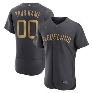 MLB Men's Cleveland Guardians Nike Charcoal 2022 MLB All-Star Game Authentic Custom Jersey