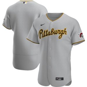 MLB Men's Pittsburgh Pirates Nike Gray Road Authentic Team Jersey