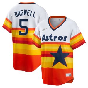 MLB Men's Houston Astros Jeff Bagwell Nike White Home Cooperstown Collection Player Jersey