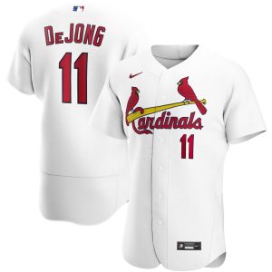 MLB Men's St. Louis Cardinals Paul DeJong Nike White Home Authentic Player Jersey