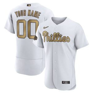 MLB Men's Philadelphia Phillies Nike White 2022 MLB All-Star Game Authentic Custom Jersey