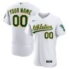MLB Men's Oakland Athletics Nike White Home Authentic Custom Jersey