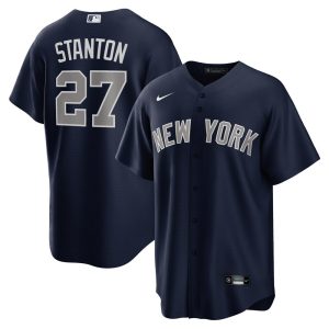 MLB Men's New York Yankees Giancarlo Stanton Nike Navy Alternate Replica Player Jersey