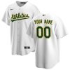 MLB Men's Oakland Athletics Nike White Home Replica Custom Jersey
