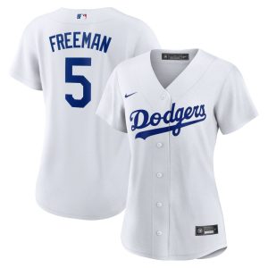 MLB Women's Los Angeles Dodgers Freddie Freeman Nike White Replica Player Jersey