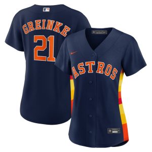 MLB Women's Houston Astros Zack Greinke Nike Navy Alternate Replica Player Jersey
