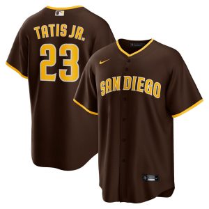MLB Men's San Diego Padres Fernando Tatis Jr. Nike Brown Alternate Replica Player Jersey
